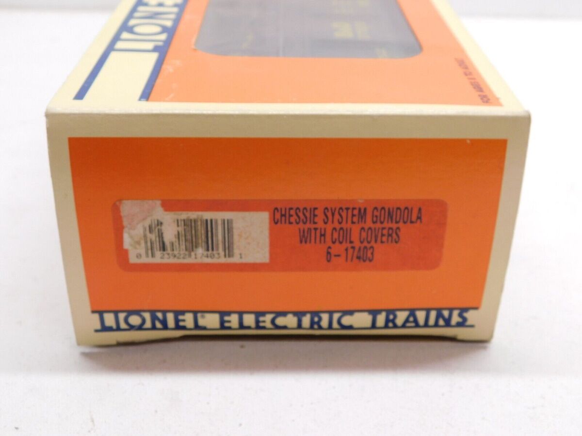 Lionel 6-17403 O Gauge Chessie System Gondola with Coil Covers #371629 LN/Box