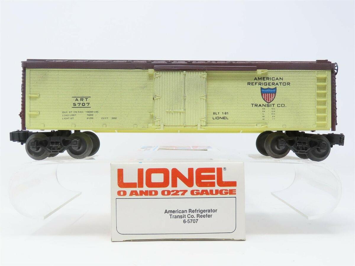 Lionel 6-5707 O Gauge American Refrigerator Transit Co. Woodside Reefer LN/Box