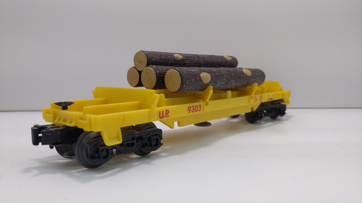 Lionel 6-9303 O Gauge Union Pacific Operating Log Dump Car