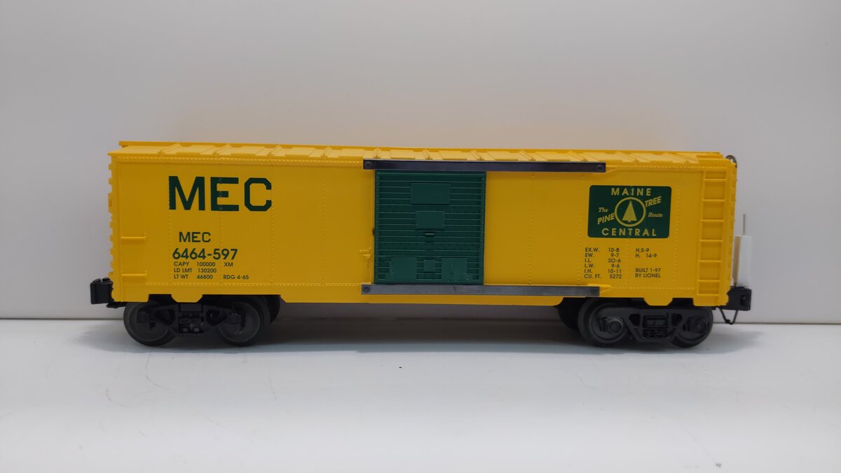 Lionel 6-29203 O Gauge Maine Central Boxcar #6464-597 LN/Box
