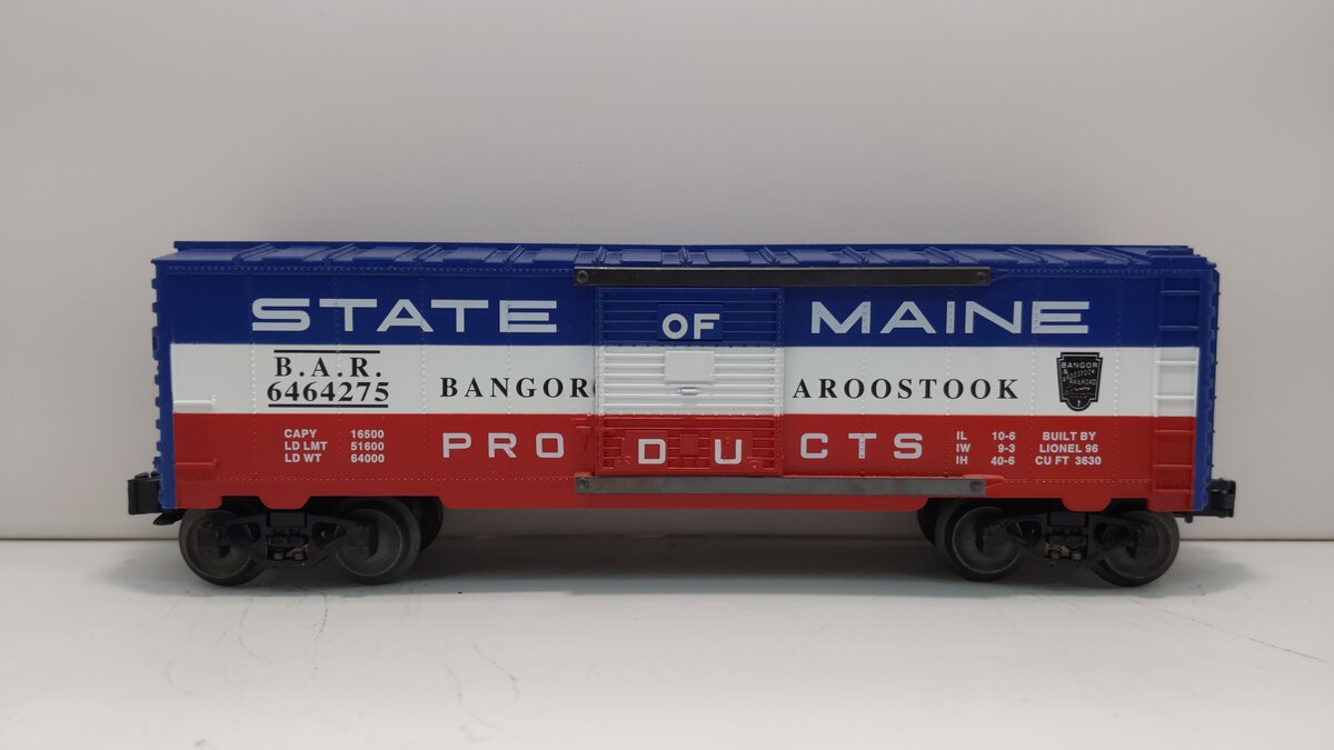 Lionel 6-19285 O Gauge Bangor & Aroostook "State of Maine" Boxcar #6464275