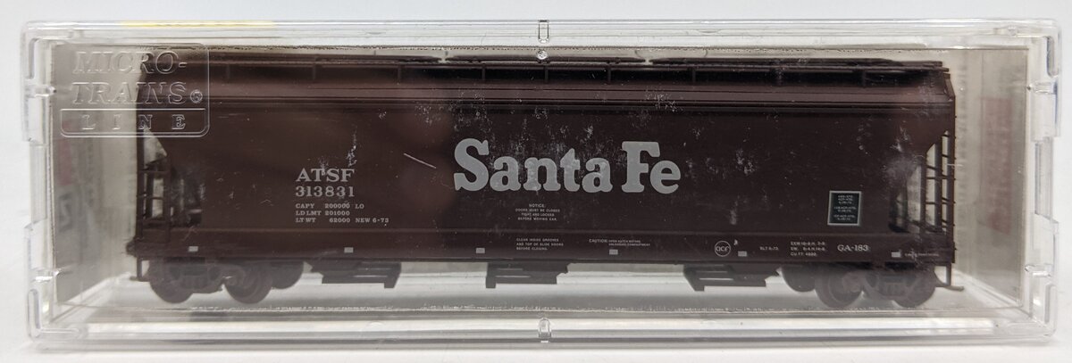 Micro-Trains 09400100 N Santa Fe 3-Bay ACF Center Flow Covered Hopper #313831 LN/Box