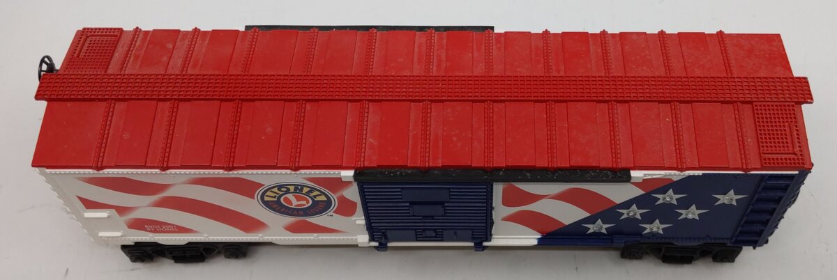 Lionel 6-26777 O Gauge U.S. Flag Boxcar w/Lights LN/Box