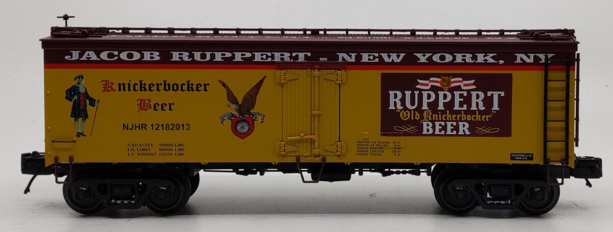 MTH 20-94451 O Knickerbocker Beer NJ Hi-Railers 36' Woodside Reefer #12182013 LN/Box