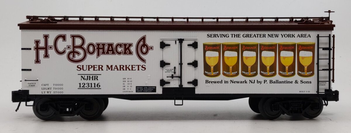 Atlas 3001581-1 O HC Bohack Road 40' Wood Reefer #123116 (3-Rail) LN/Box