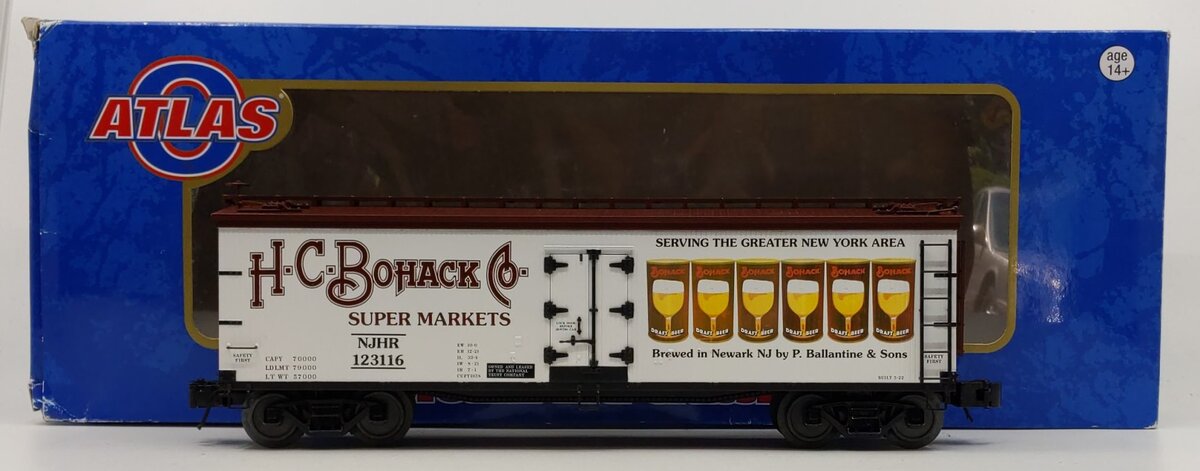 Atlas 3001581-1 O HC Bohack Road 40' Wood Reefer #123116 (3-Rail) LN/Box
