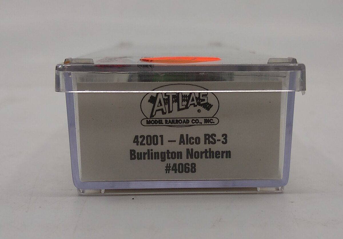 Atlas 42001 N Burlington Northern Alco RS-3 Powered Diesel Locomotive #4068 LN/Box