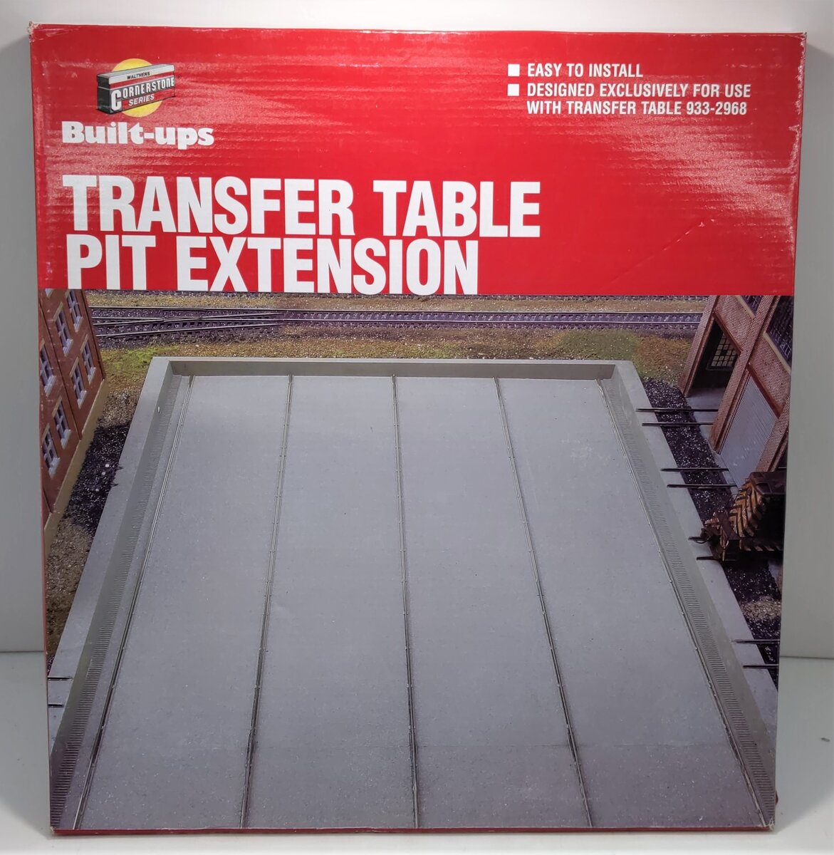 Walthers 933-2969 HO Transfer Table Pit Extension Series Built-Up Cornerstone