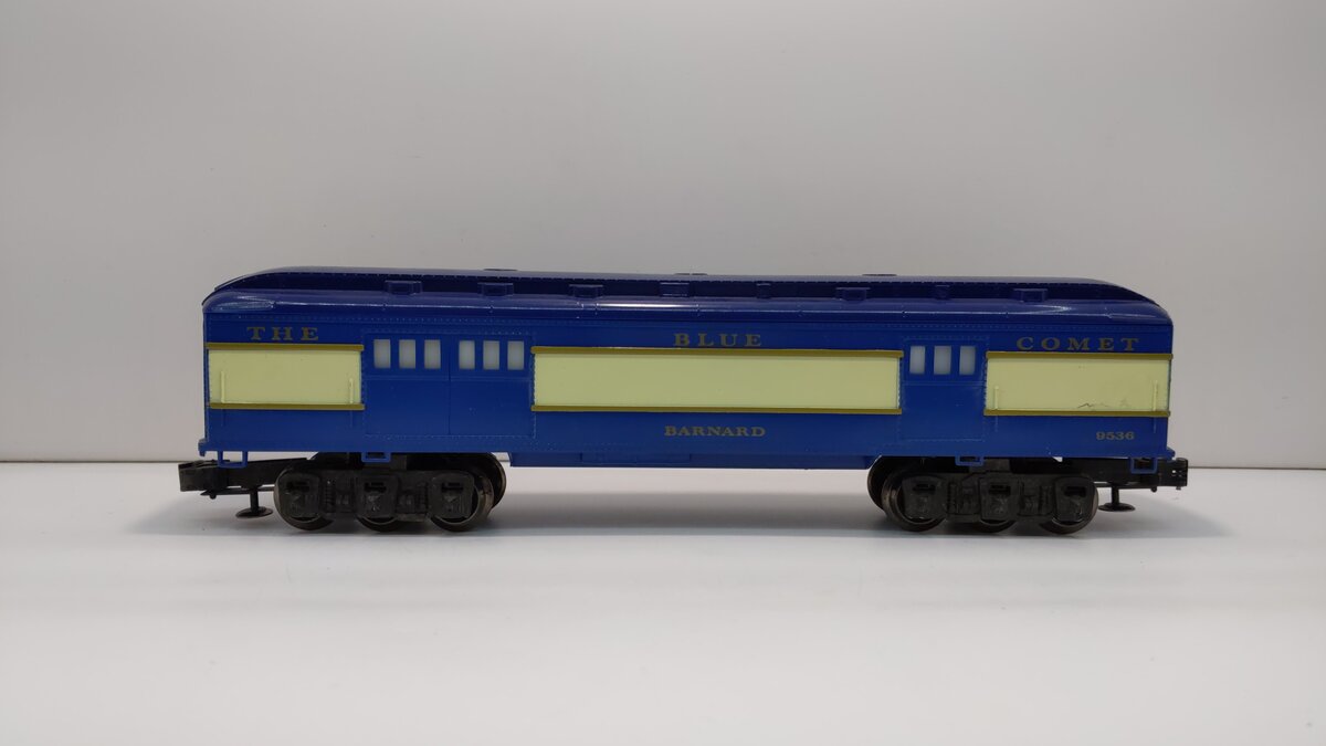 Lionel 6-9536 O Gauge Blue Comet "Barnard" Baggage Car EX/Box