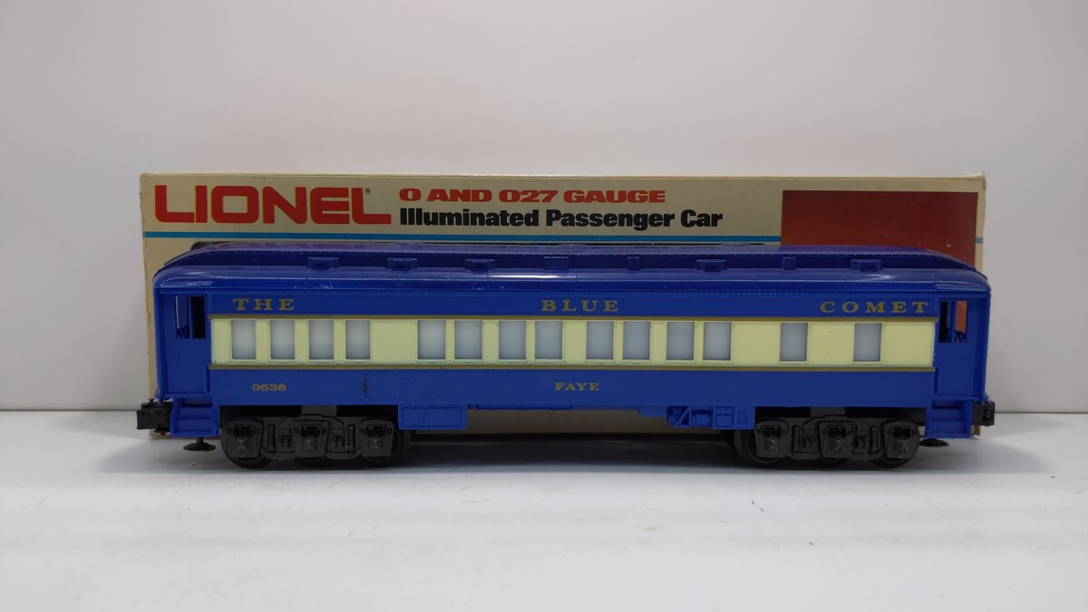 Lionel 6-9538 O Gauge Blue Comet "Faye" Pullman Passenger Car #9538 EX/Box
