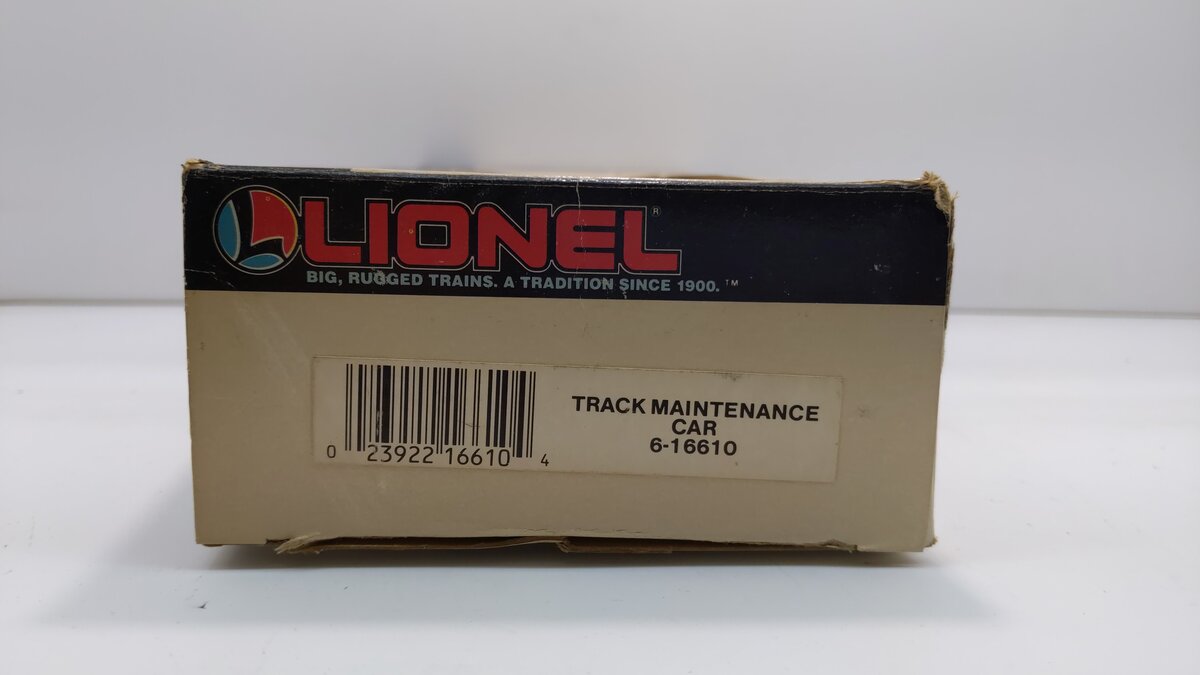 Lionel 6-16610 O Gauge Track Maintenance Car #16610 LN/Box