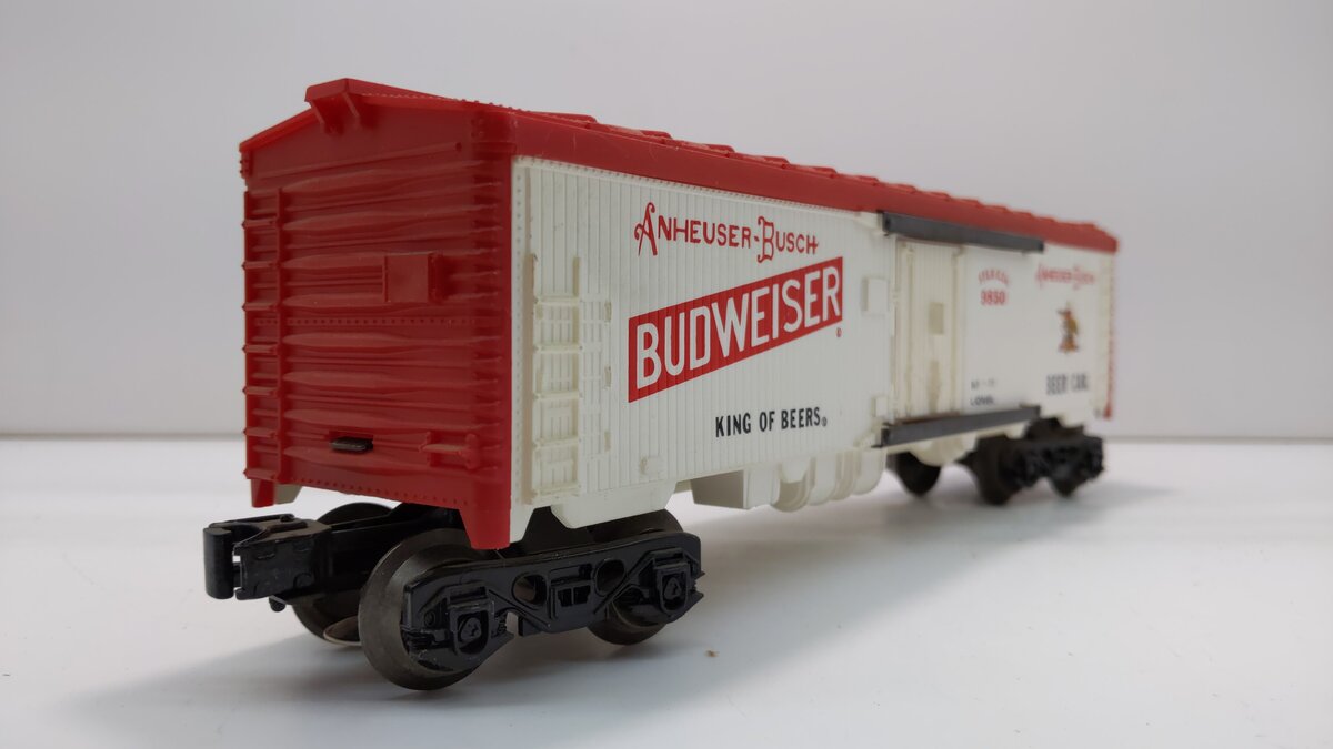 Lionel 6-9850 O Gauge Budweiser Beer Billboard Reefer LN/Box