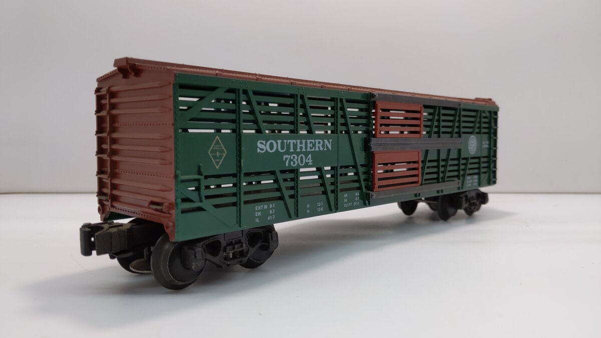 Lionel 6-7304 O Gauge Southern Double Door Stock Car #7304 LN/Box