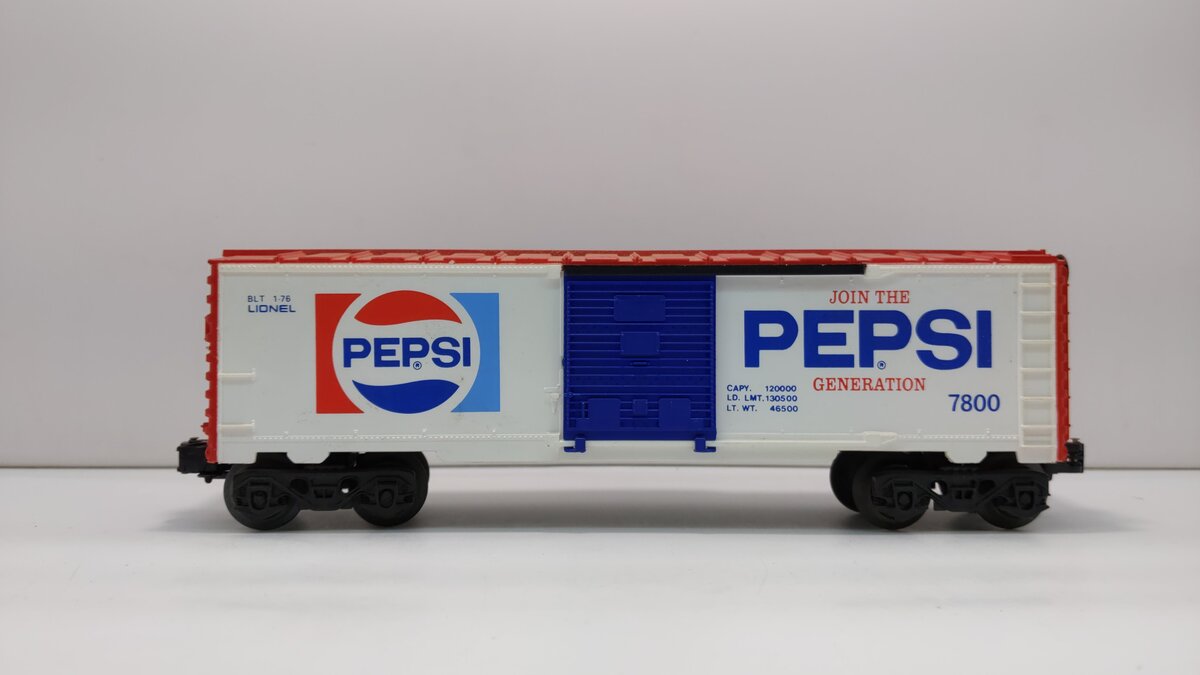 Lionel 6-7800 O Gauge Pepsi Boxcar LN/Box