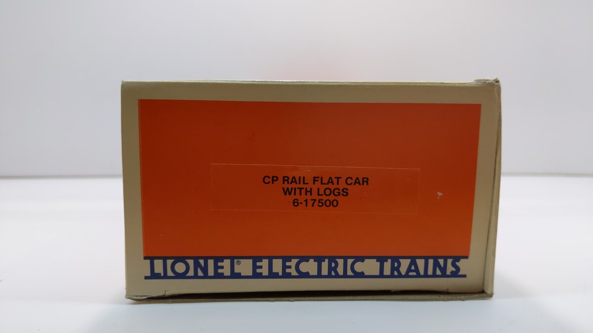 Lionel 6-17500 O Gauge Canadian Pacific Flatcar w/ Logs LN/Box