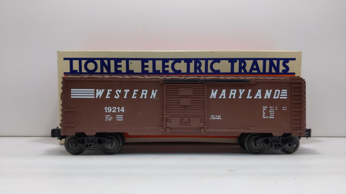 Lionel 6-19214 O Gauge Western Maryland Boxcar #19214 LN/Box