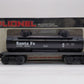 Lionel 6-16104 O Gauge Santa Fe 2-Dome Tank Car #16104 EX/Box