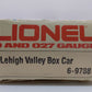 Lionel 6-9788 O Gauge Lehigh Valley Boxcar LN/Box
