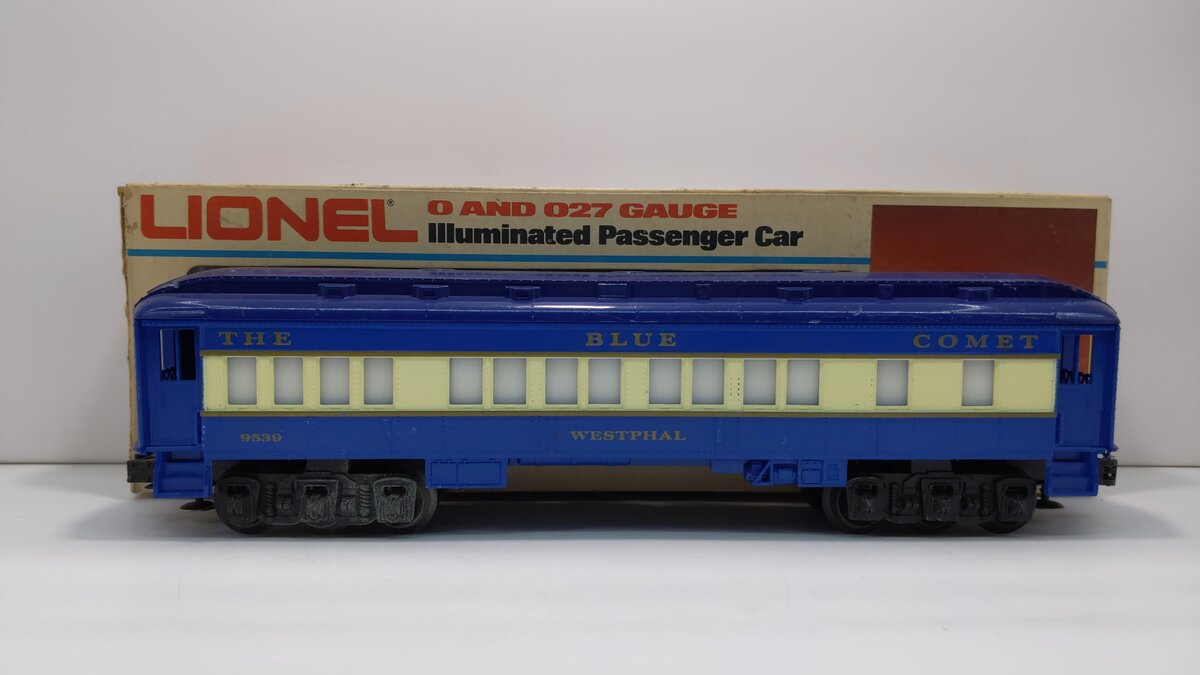 Lionel 6-9539 O Gauge The Blue Comet "Westphal" Pullman Passenger Car EX/Box