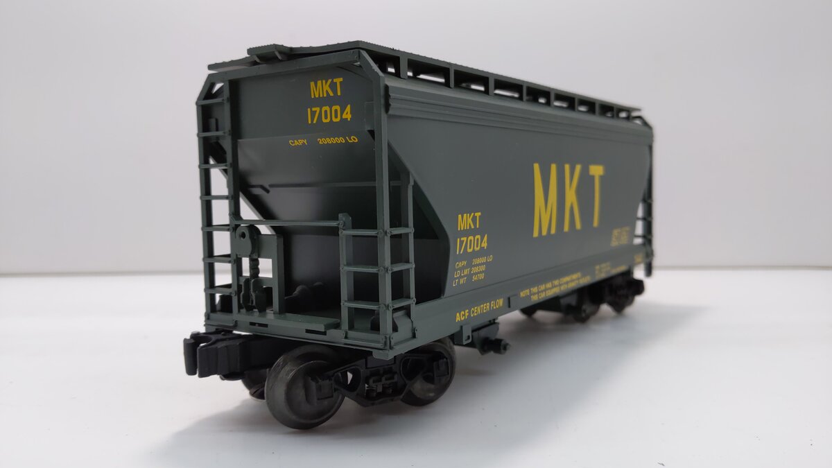Lionel 6-17004 O Gauge MKT Centerflow 2-Bay Covered Hopper LN/Box