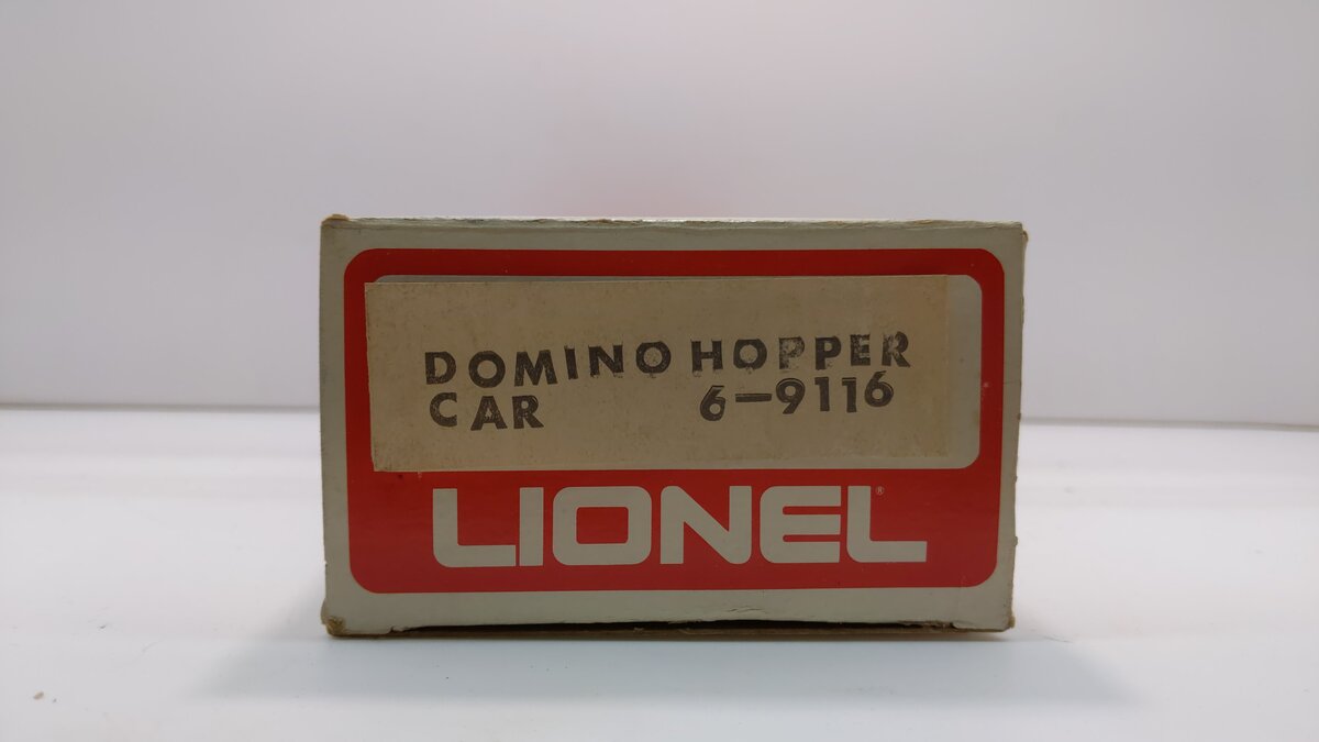 Lionel 6-9116 O Gauge Domino Sugar 4-Bay Hopper #9116 EX/Box
