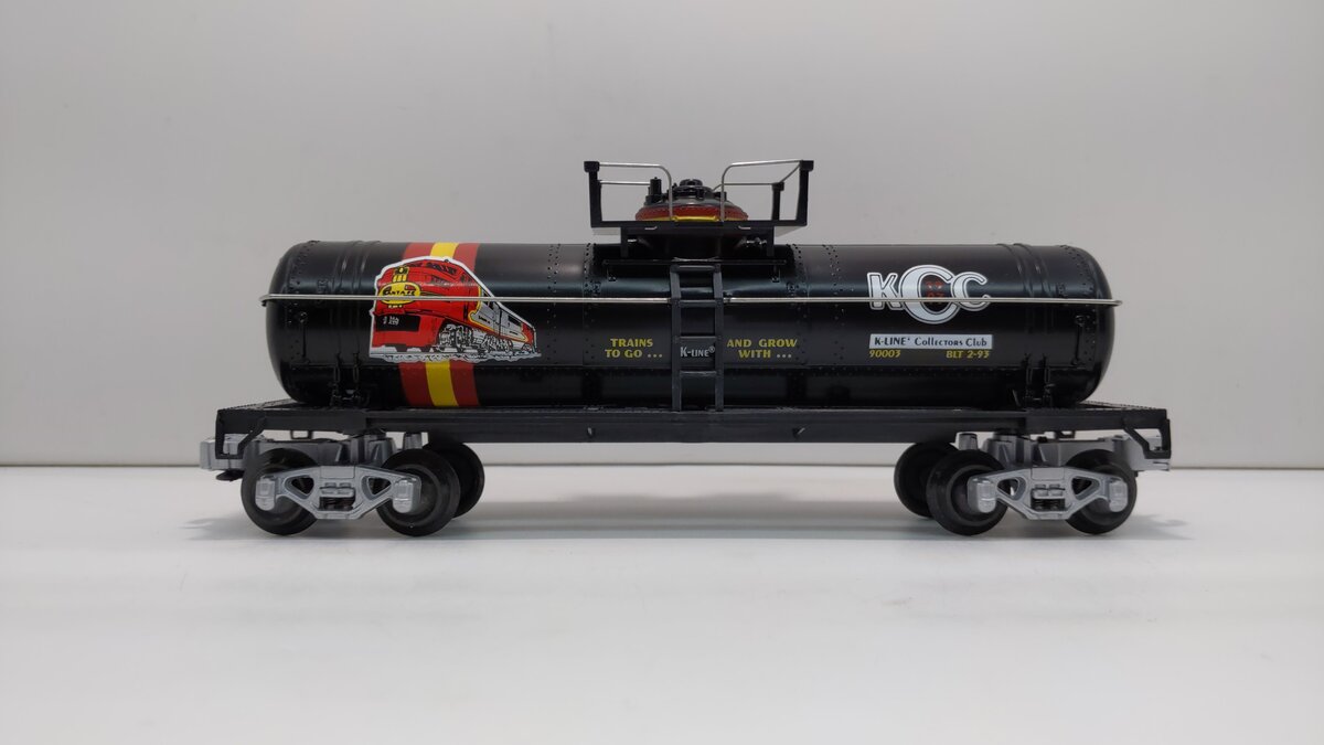 K-Line K90003 O Gauge K-Line Collectors Club Black Single Dome Tank Car LN/Box