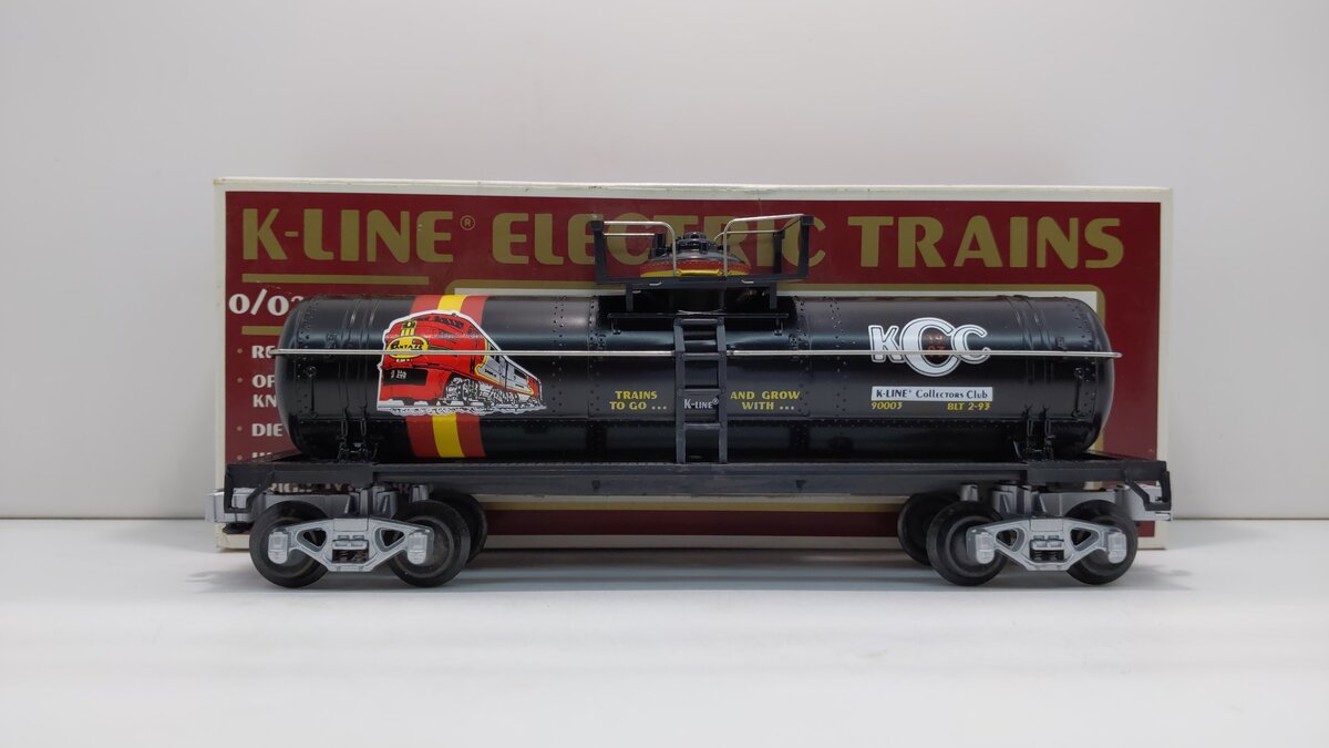 K-Line K90003 O Gauge K-Line Collectors Club Black Single Dome Tank Car LN/Box