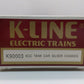 K-Line K90003 O Gauge K-Line Collectors Club Black Single Dome Tank Car LN/Box