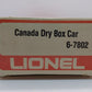 Lionel 6-7802 O Gauge Canada Dry Boxcar #7802 EX/Box