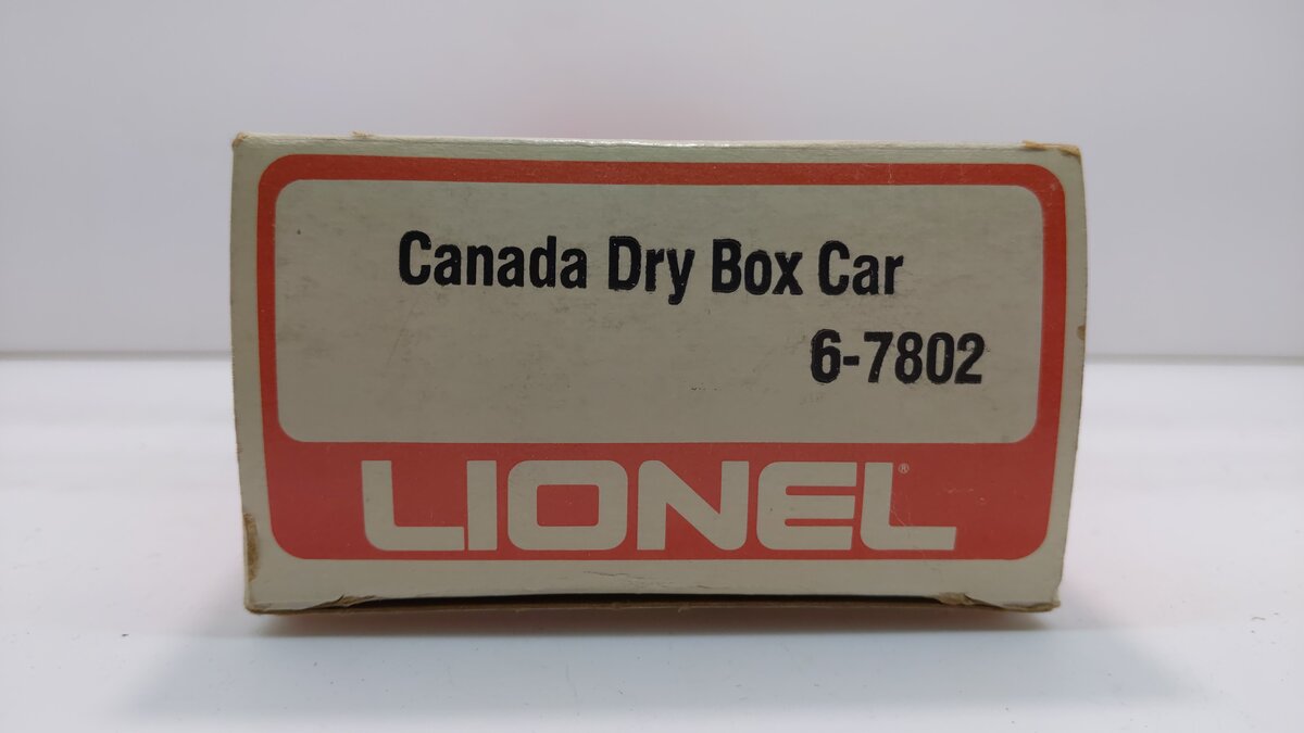 Lionel 6-7802 O Gauge Canada Dry Boxcar #7802 EX/Box