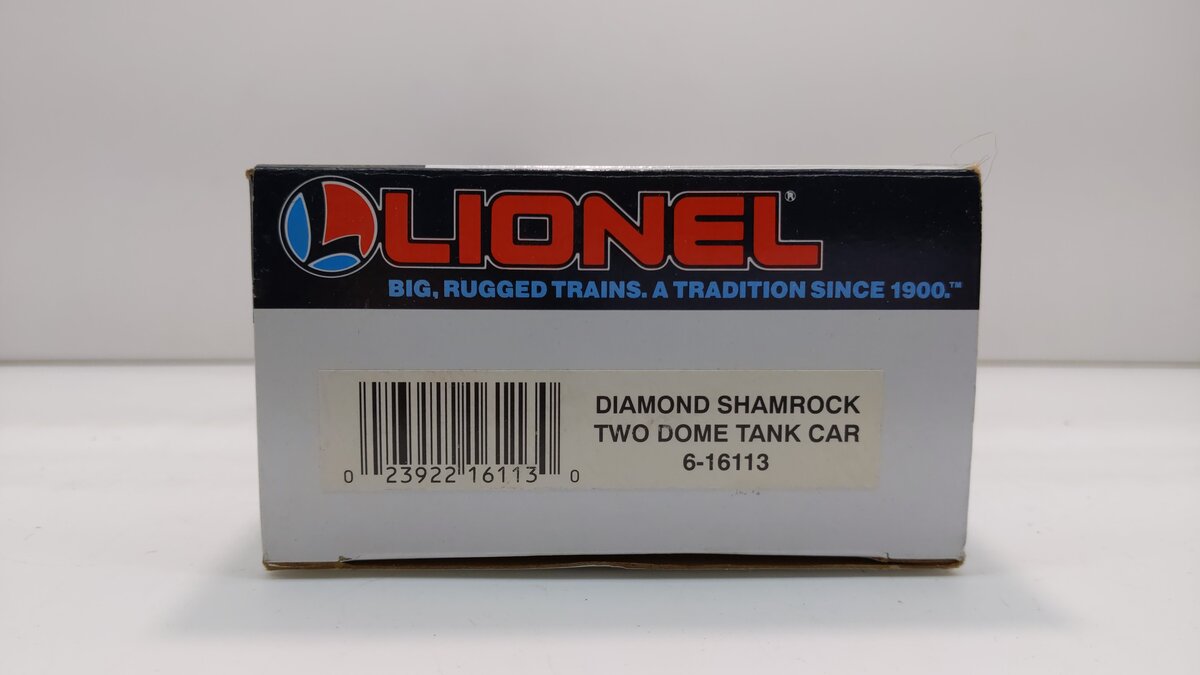 Lionel 6-16113 O Gauge Diamond Shamrock Two-Dome Tank Car LN/Box