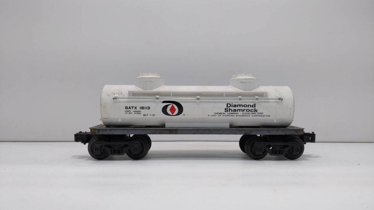 Lionel 6-16113 O Gauge Diamond Shamrock Two-Dome Tank Car LN/Box