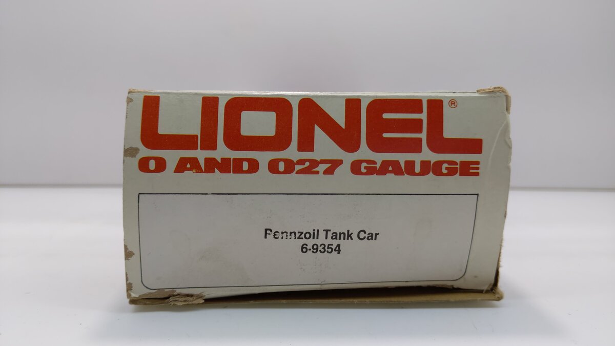 Lionel 6-9354 Pennzoil Chrome Plated Single Dome Tank Car LN/Box