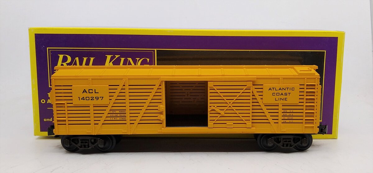 MTH 20-7104 3-Rail Atlantic Coast Line Stock Car #140297 LN/Box