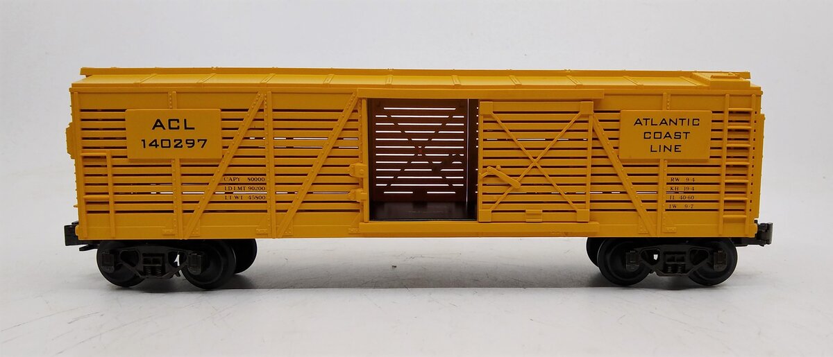 MTH 20-7104 3-Rail Atlantic Coast Line Stock Car #140297 LN/Box