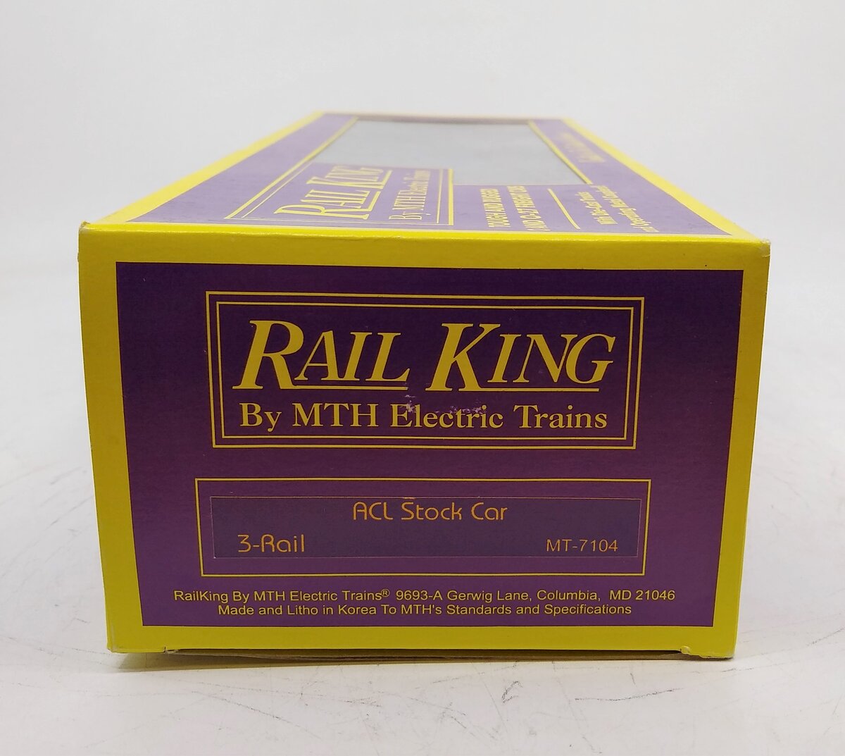 MTH 20-7104 3-Rail Atlantic Coast Line Stock Car #140297 LN/Box