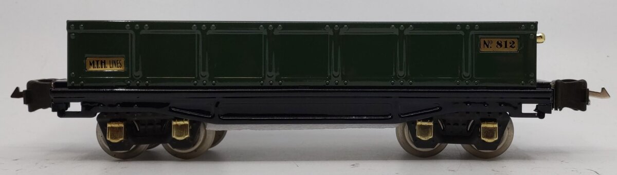 MTH 10-1042 O Gauge Dark Green Tinplate No. 812 Gondola LN/Box