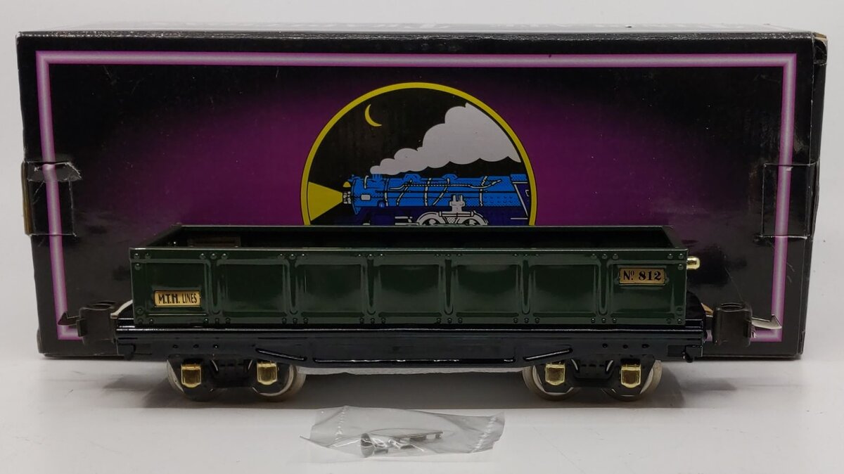 MTH 10-1042 O Gauge Dark Green Tinplate No. 812 Gondola LN/Box