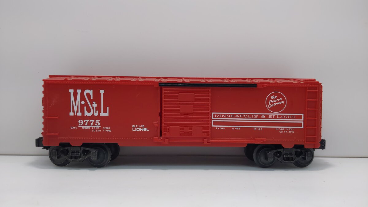 Lionel 6-9775 O Gauge Minneapolis & St. Louis Boxcar LN/Box