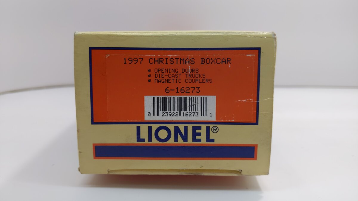 Lionel 6-16273 O Gauge Happy Holidays Boxcar - RARE LN/Box