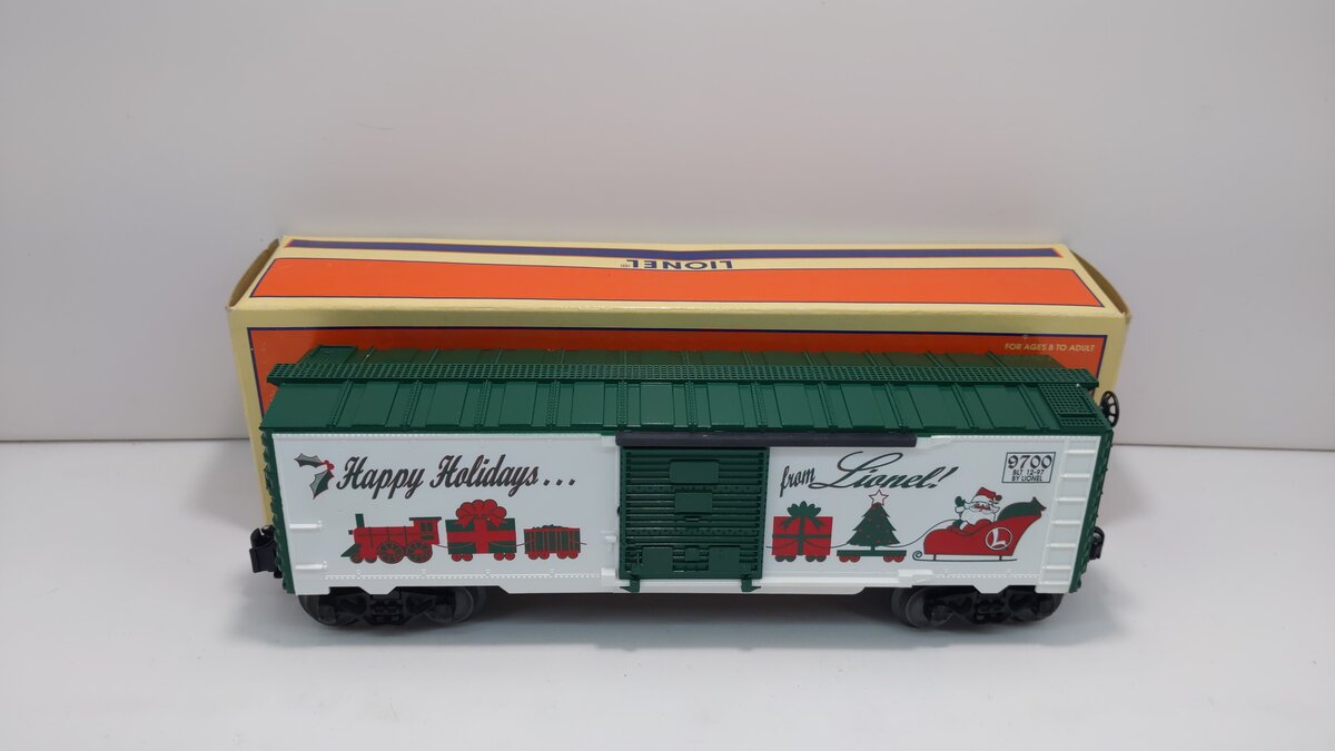 Lionel 6-16273 O Gauge Happy Holidays Boxcar - RARE LN/Box