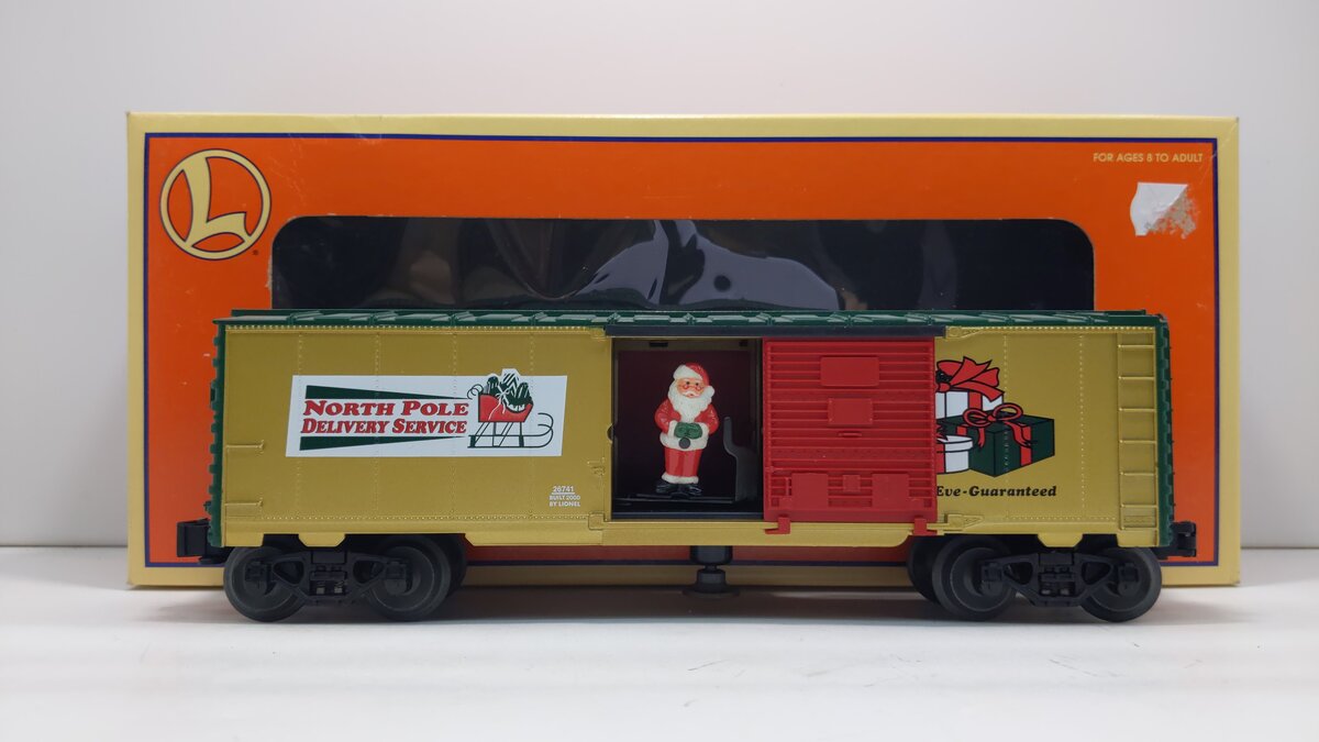 Lionel 6-26741 O Operating Santa Boxcar LN/Box
