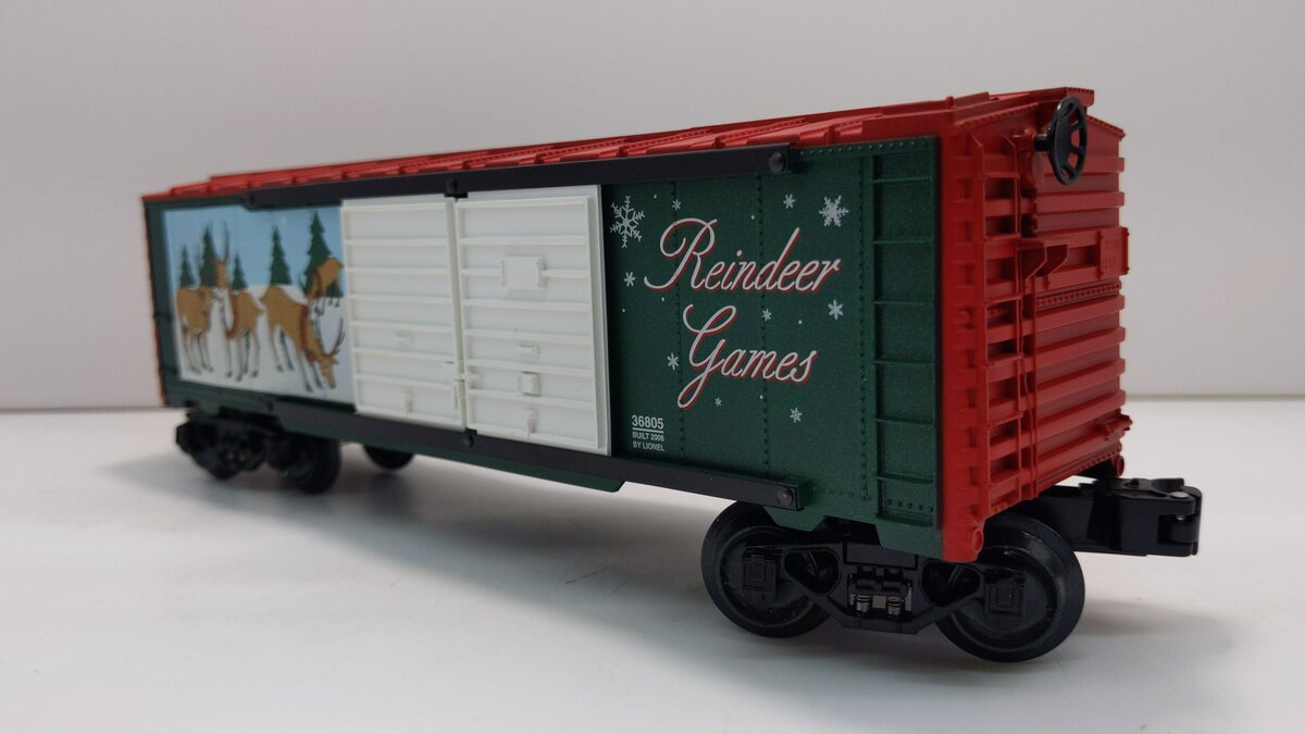 Lionel 6-36805 O Gauge Reindeer Jumping Boxcar LN/Box