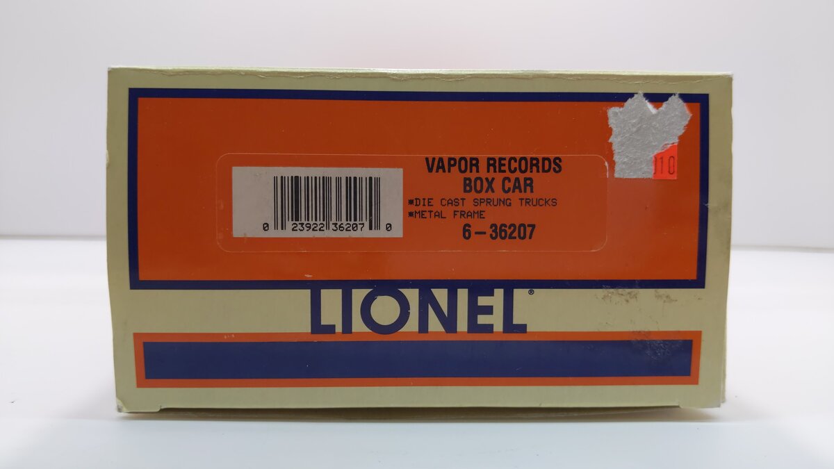 Lionel 6-36207 O Gauge Vapor Records Christmas Boxcar LN/Box