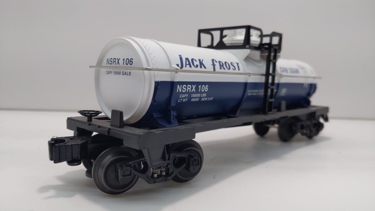 Lionel 6-26137 O Gauge Jack Frost Single Dome Tank Car #106 LN/Box