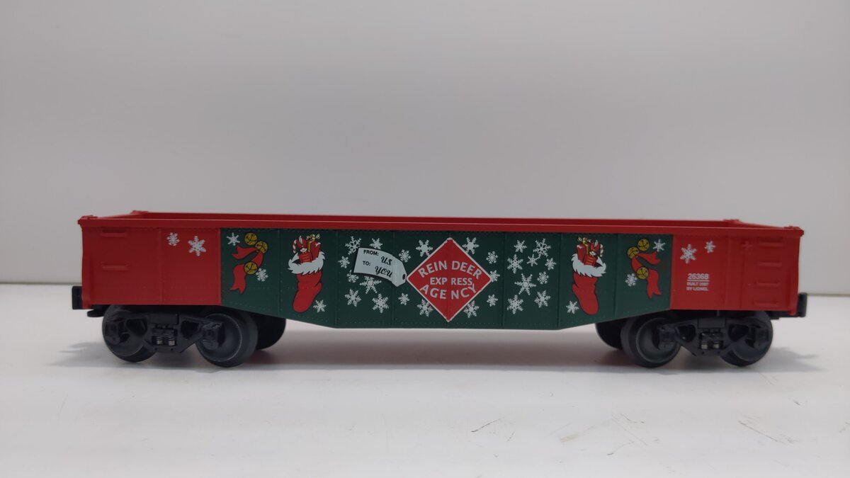 Lionel 6-26368 Christmas Gondola with Trees & Presents LN/Box