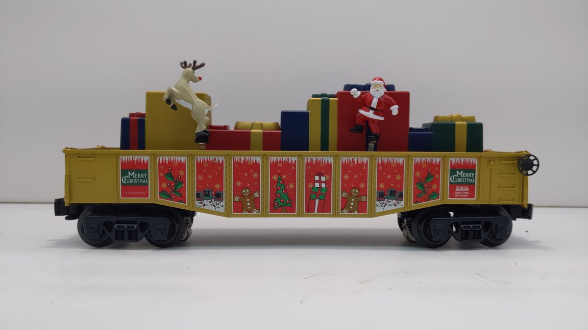 Lionel 6-26856 O Gauge Operating Christmas Chase Gondola LN/Box