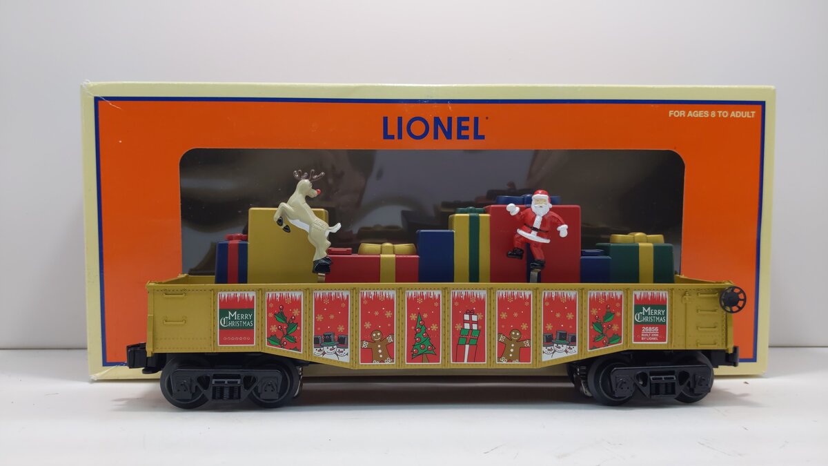 Lionel 6-26856 O Gauge Operating Christmas Chase Gondola LN/Box