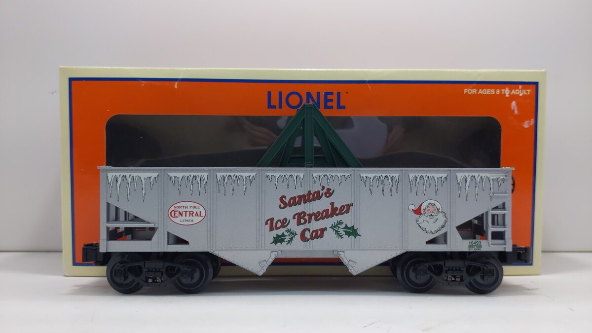 Lionel 6-16493 O North Pole Central Christmas Ice Breaker Car NIB