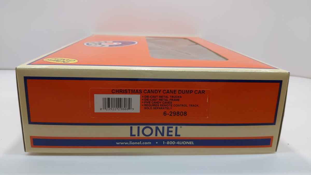 Lionel 6-29808 Christmas Candy Cane Dump Car LN/Box